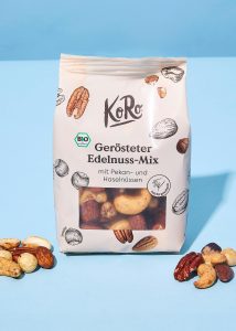 Bio Koro Gerösteter Edelnuss-Mix mit Pekan- und Haselnüssen 160g