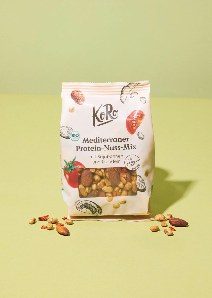 Bio Koro Gerösteter Protein-Nuss-Mix Mediterran 160g