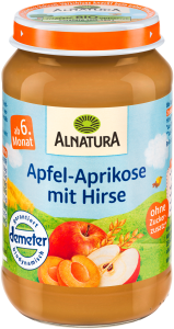 Demeter Alnatura Apfel-Aprikose mit Hirse 190g