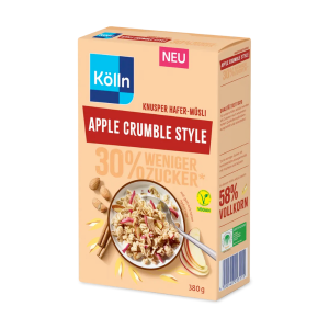 Kölln Apple Crumble Style Knusper Hafer Müsli 380g