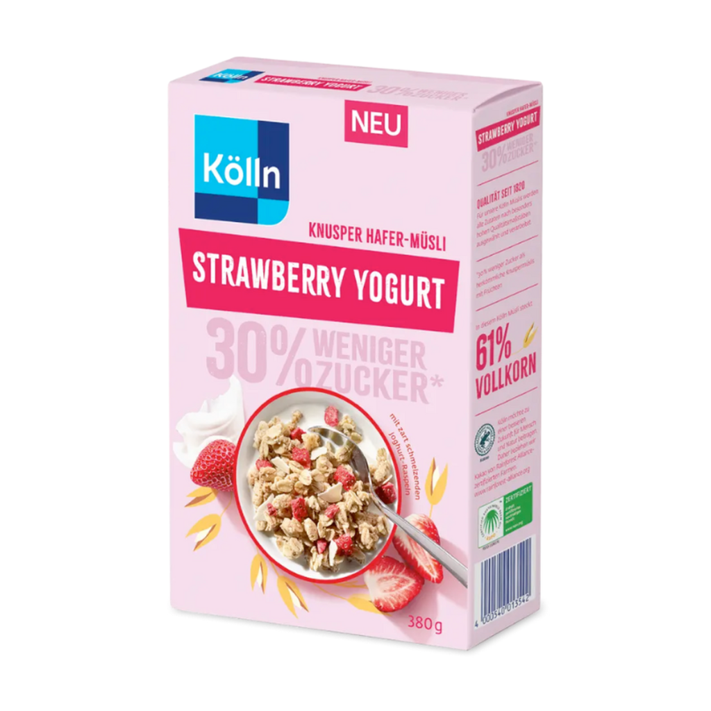 Kölln Strawberry Yogurt Knusper Hafer Müsli 380g
