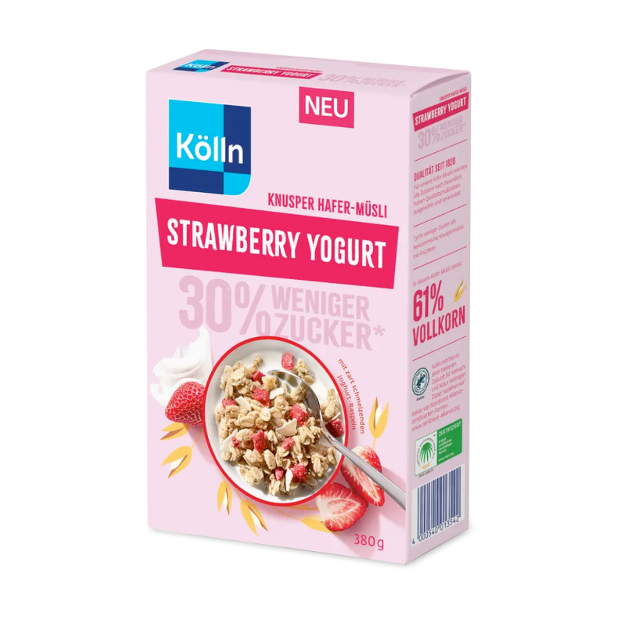Kölln Strawberry Yogurt Knusper Hafer Müsli 380g