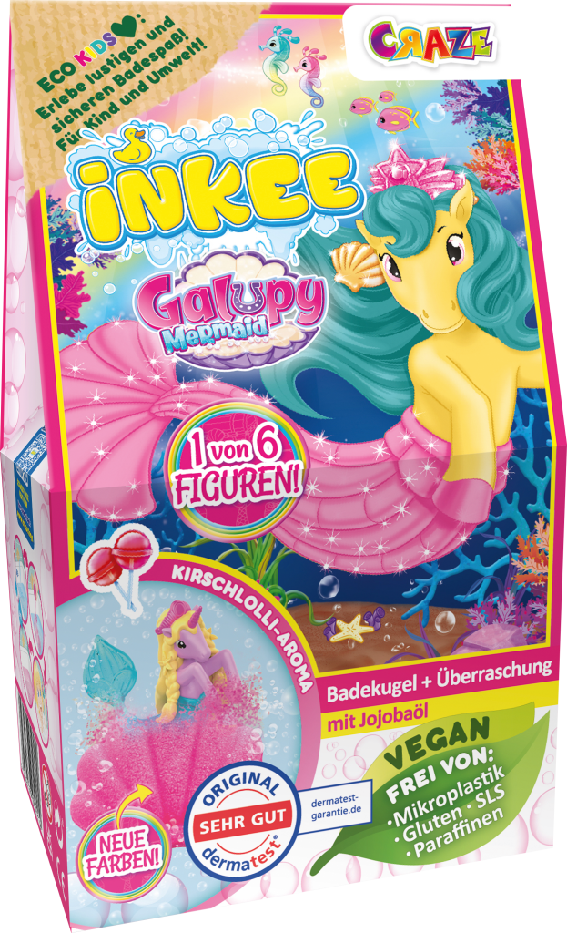 Inkee Surprise Bath Bomb Galupy Mermaid