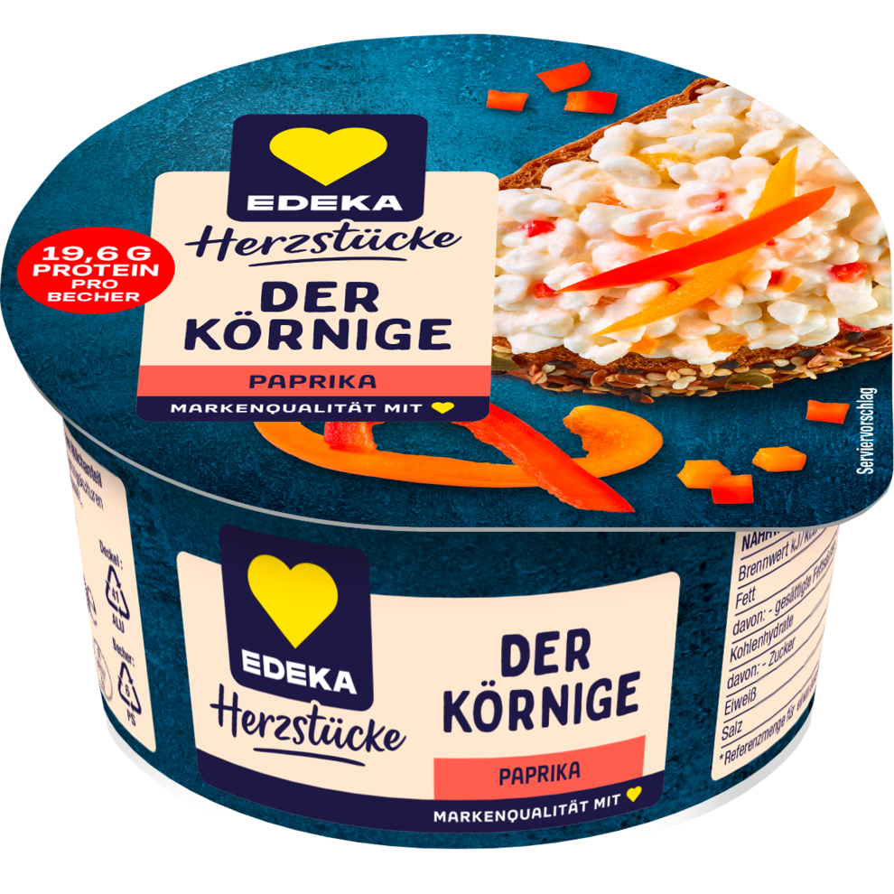 EDEKA Herzstücke Körniger Frischkäse Paprika 20% 200g
