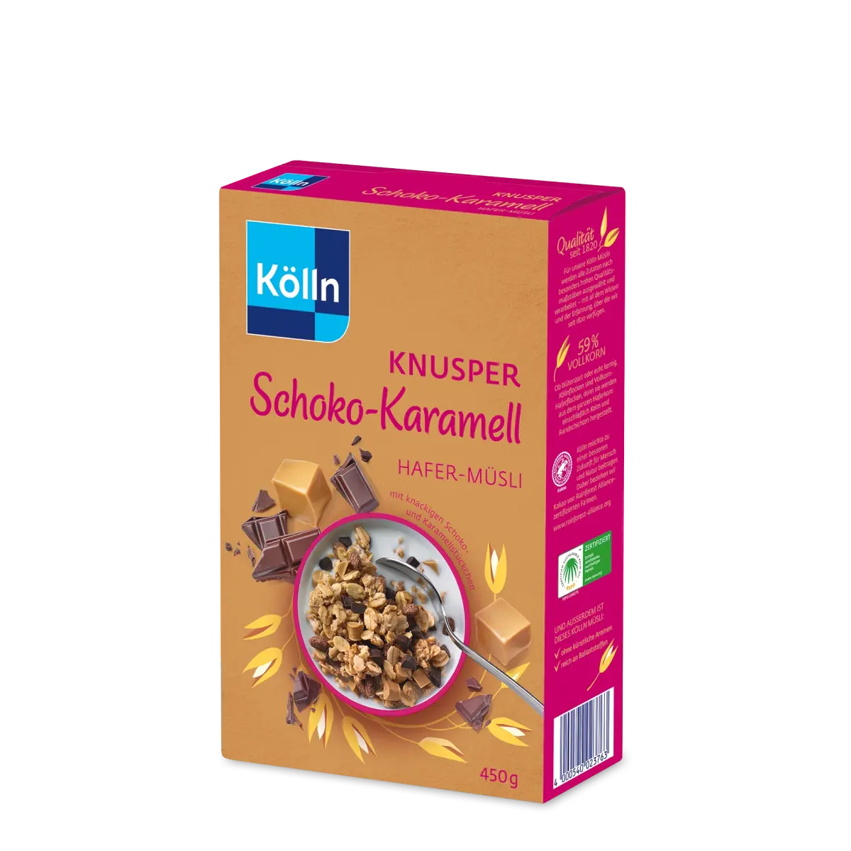 Kölln Knusper Schoko-Karamell Hafer-Müsli 450g