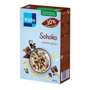 Kölln Шоколад овсяное мюсли 30% меньше сахар 450g