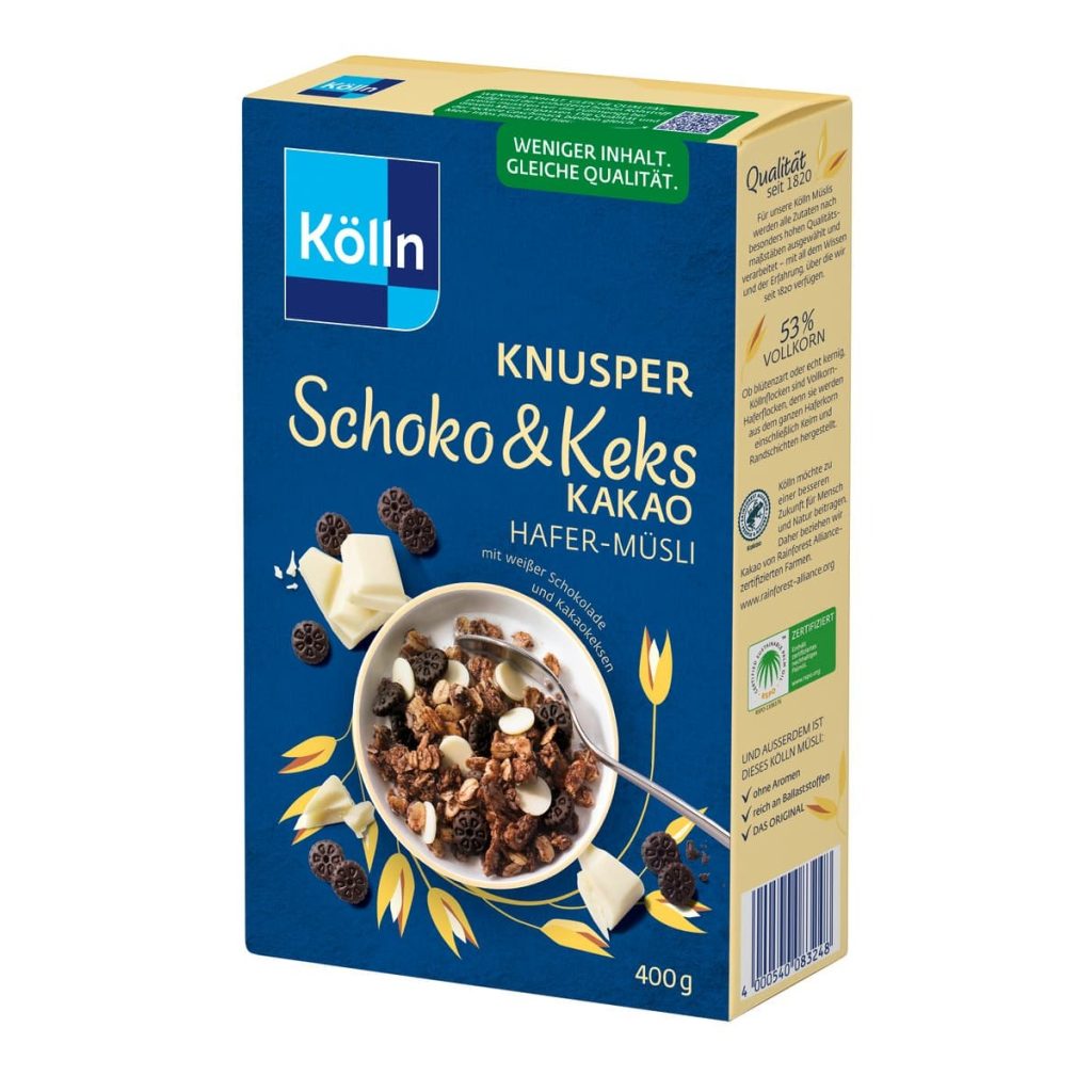 Kölln Knusper Schoko & Keks Kakao Hafer-Müsli 400g