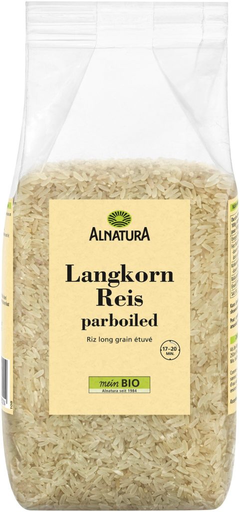 Bio Alnatura Langkorn Reis parboiled 1kg