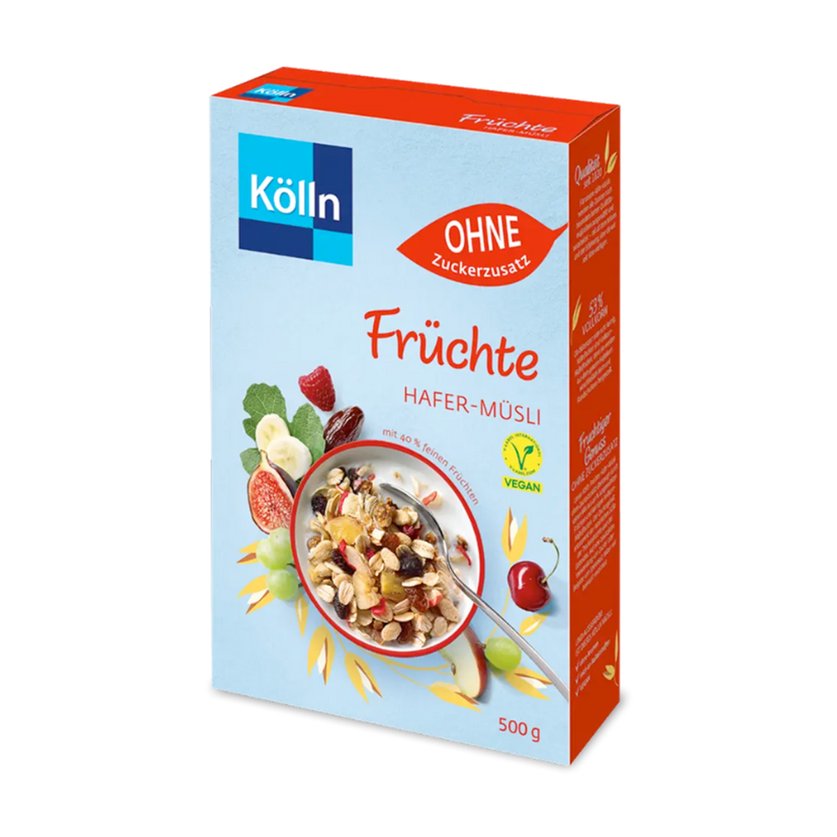 Kölln Фрукты овсяное мюсли без добавленного сахара 1,2kg