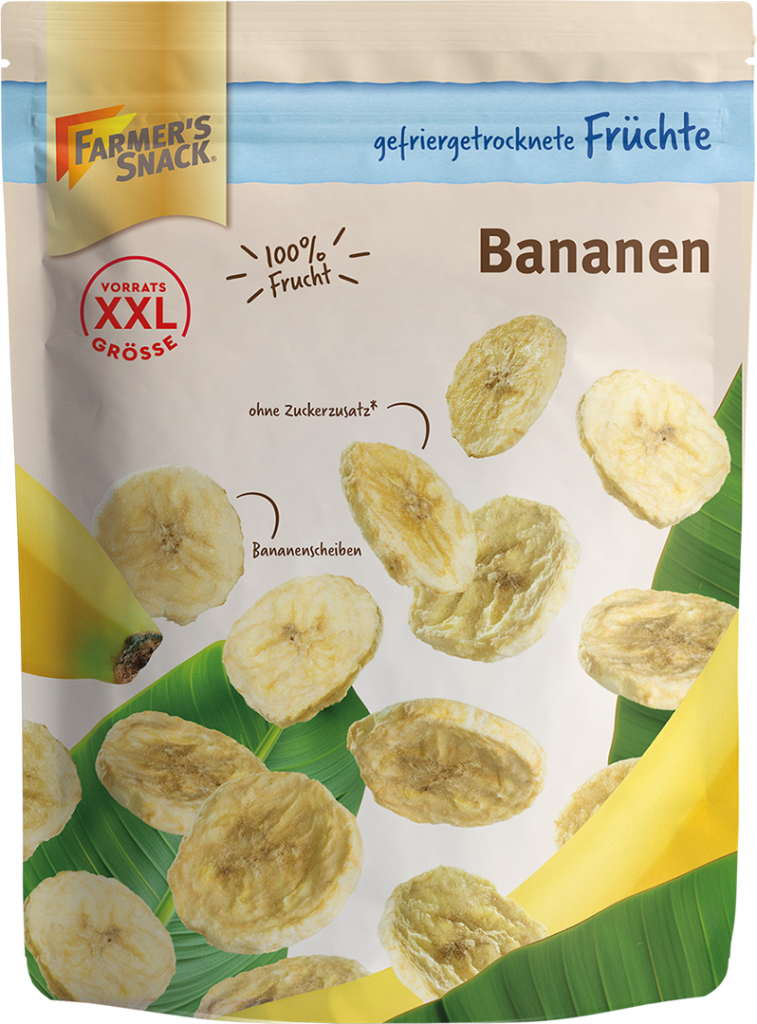 Farmers Snack Bananen gefriergetrocknet XXL 65g