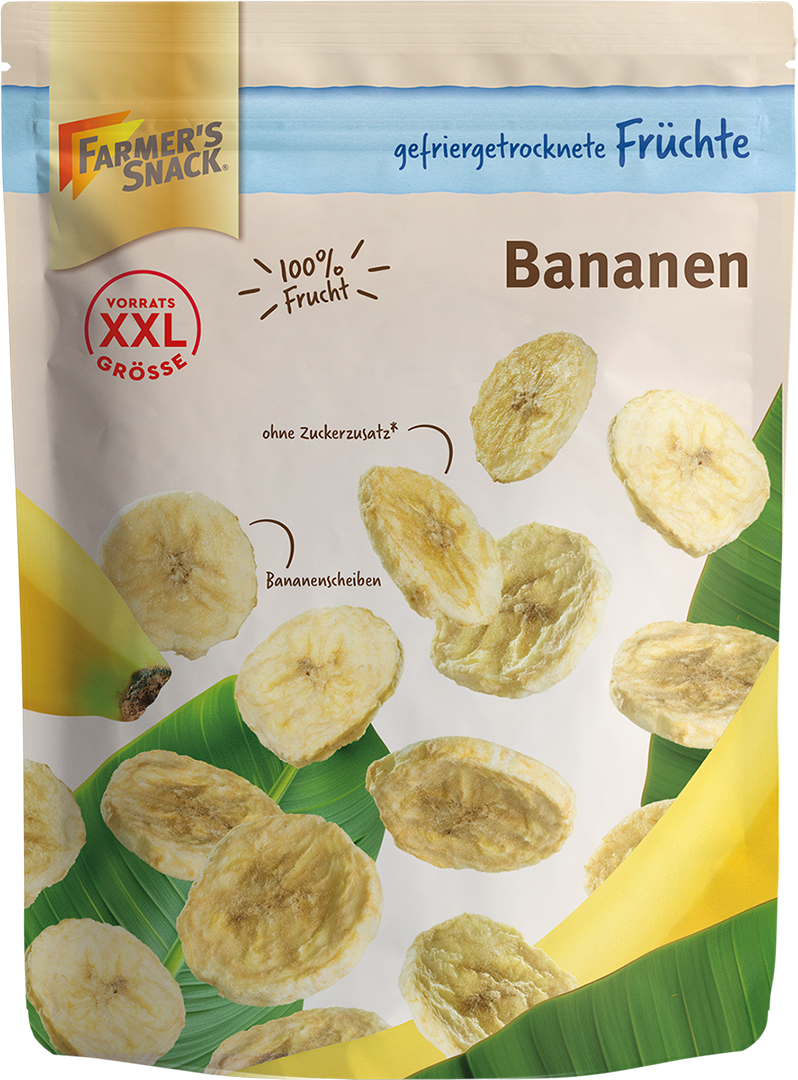 Farmers Snack Bananen gefriergetrocknet XXL 65g
