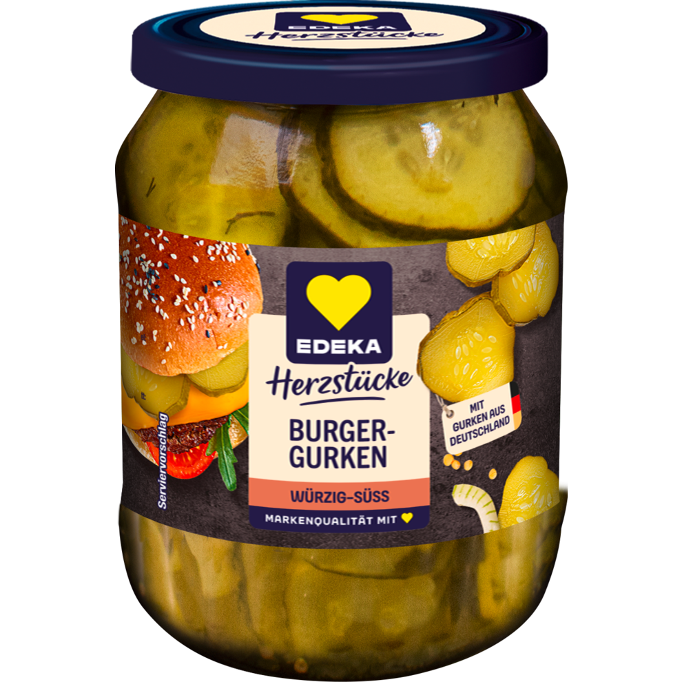 EDEKA Herzstücke Burgergurken 330g