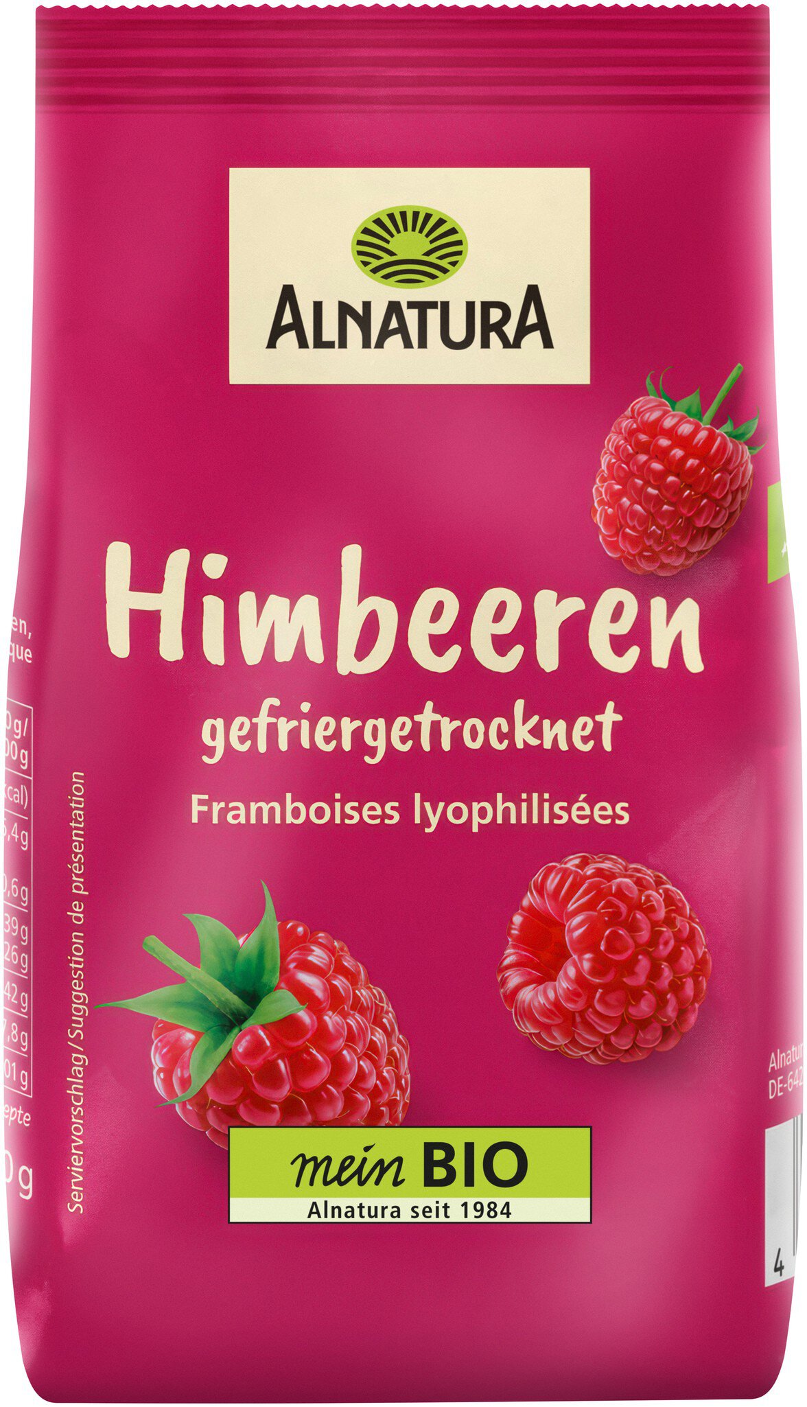 Bio Alnatura Himbeeren gefriergetrocknet 20g
