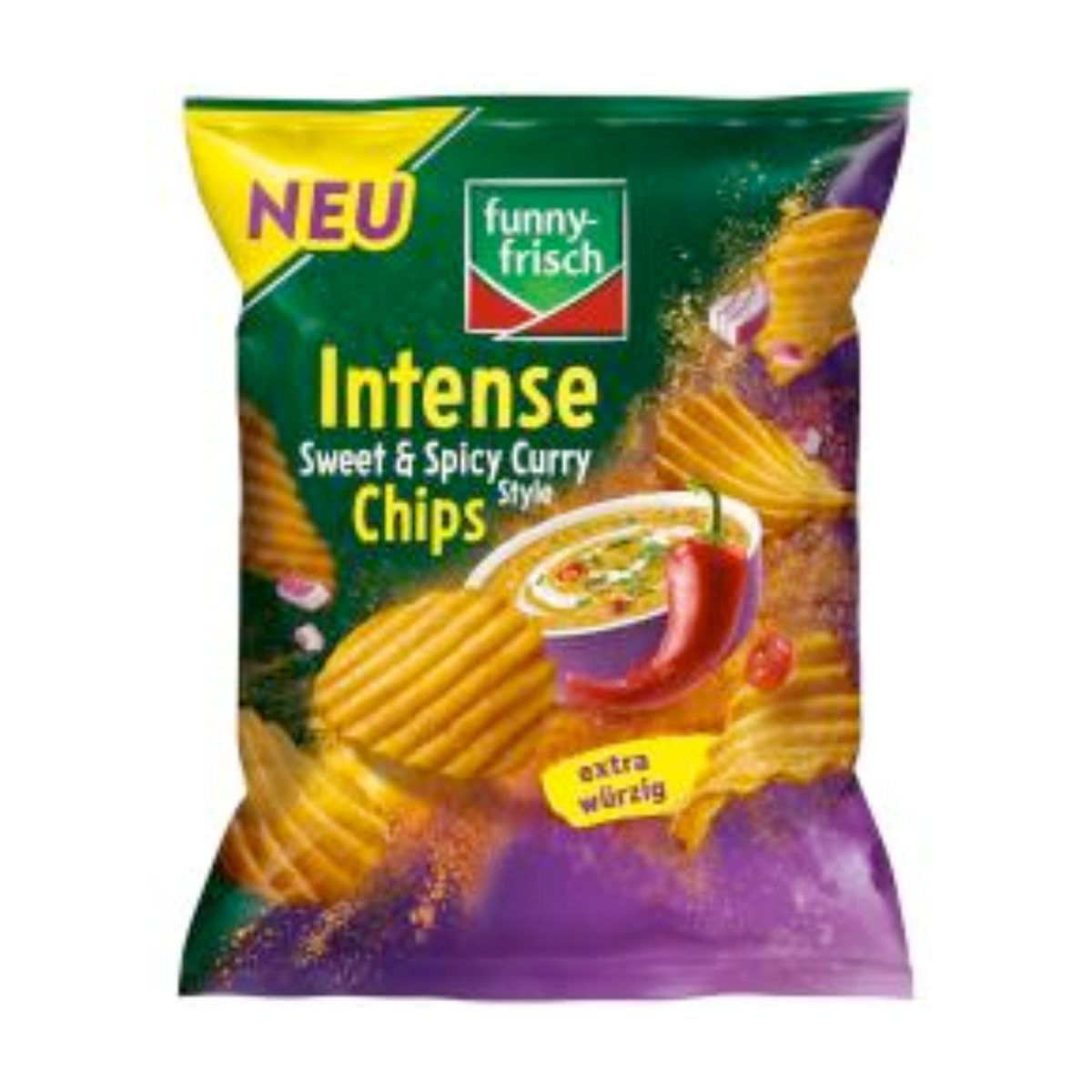 Funny-frisch Intense Chips Sweet&Spicy Curry Style 110g