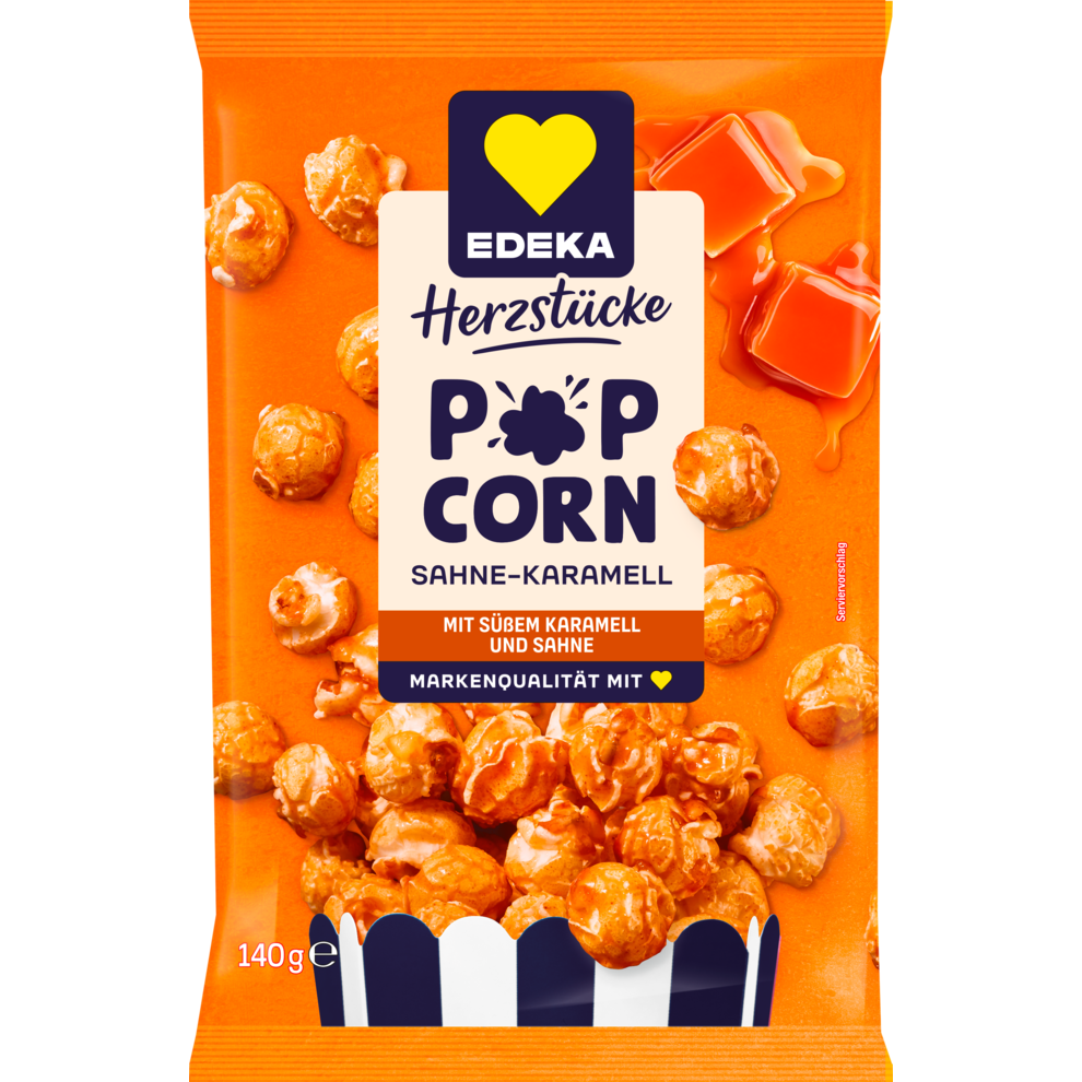 EDEKA Herzstücke Popcorn Toffee Sahne Karamell 140g