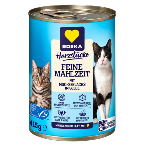 MSC EDEKA Herzstücke Feine Mahlzeit Seelachs in Gelee 415g