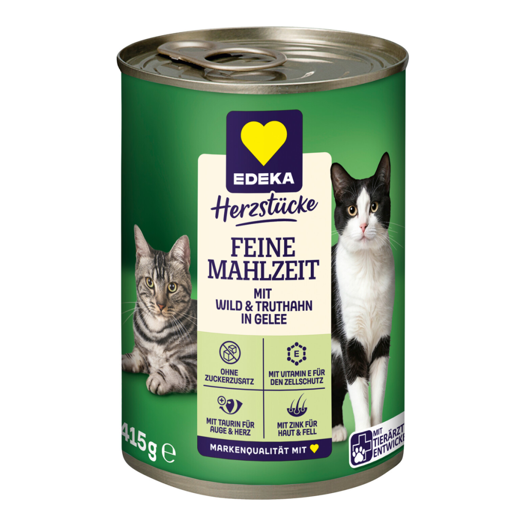 EDEKA Herzstücke Feine Mahlzeit Wild und Truthahn in Gelee 415g