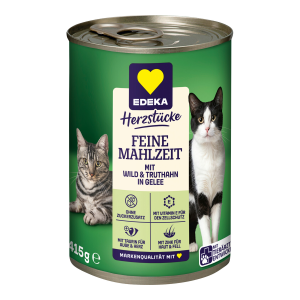 EDEKA Herzstücke Feine Mahlzeit Wild und Truthahn in Gelee 415g