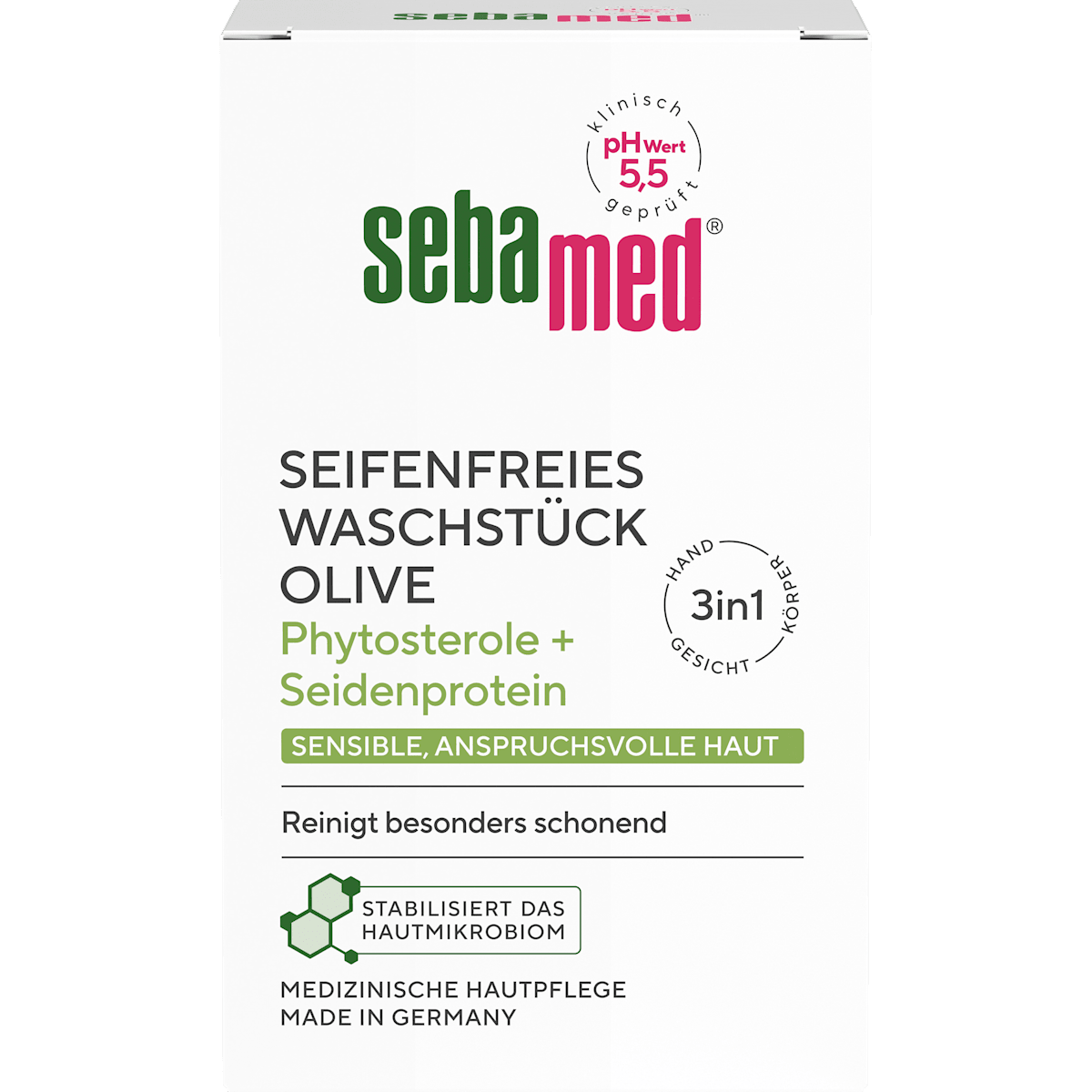 Sebamed Seifenfreies Waschstück Olive 150g