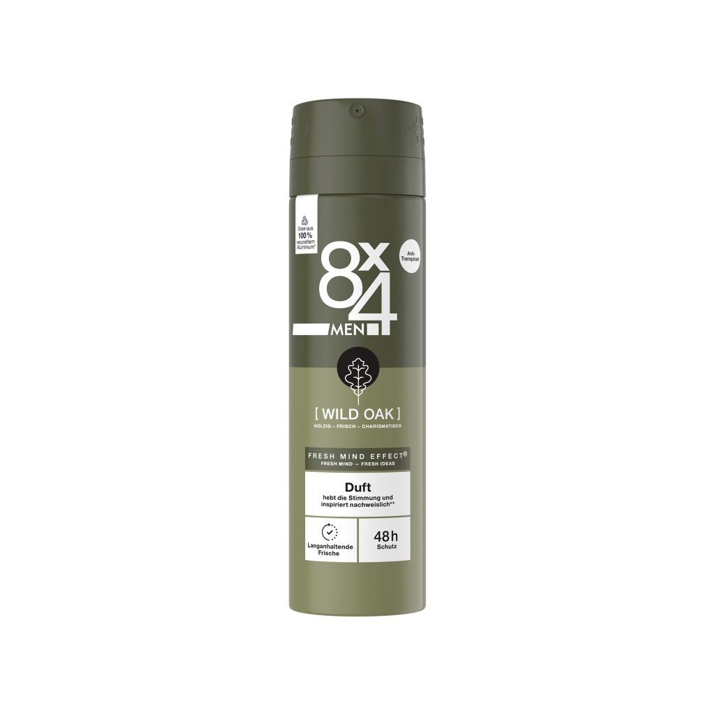 8x4 Men Spray Wild Oak 150ml