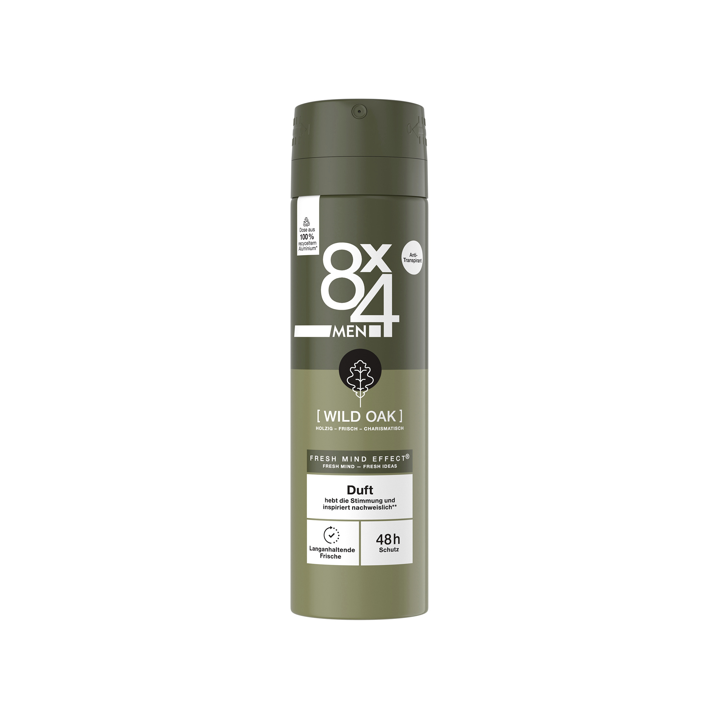 8x4 Men Spray Wild Oak 150ml