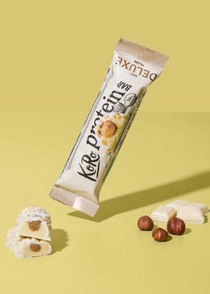 Koro Protein Bar Deluxe White Chocolate Hazelnut 55g