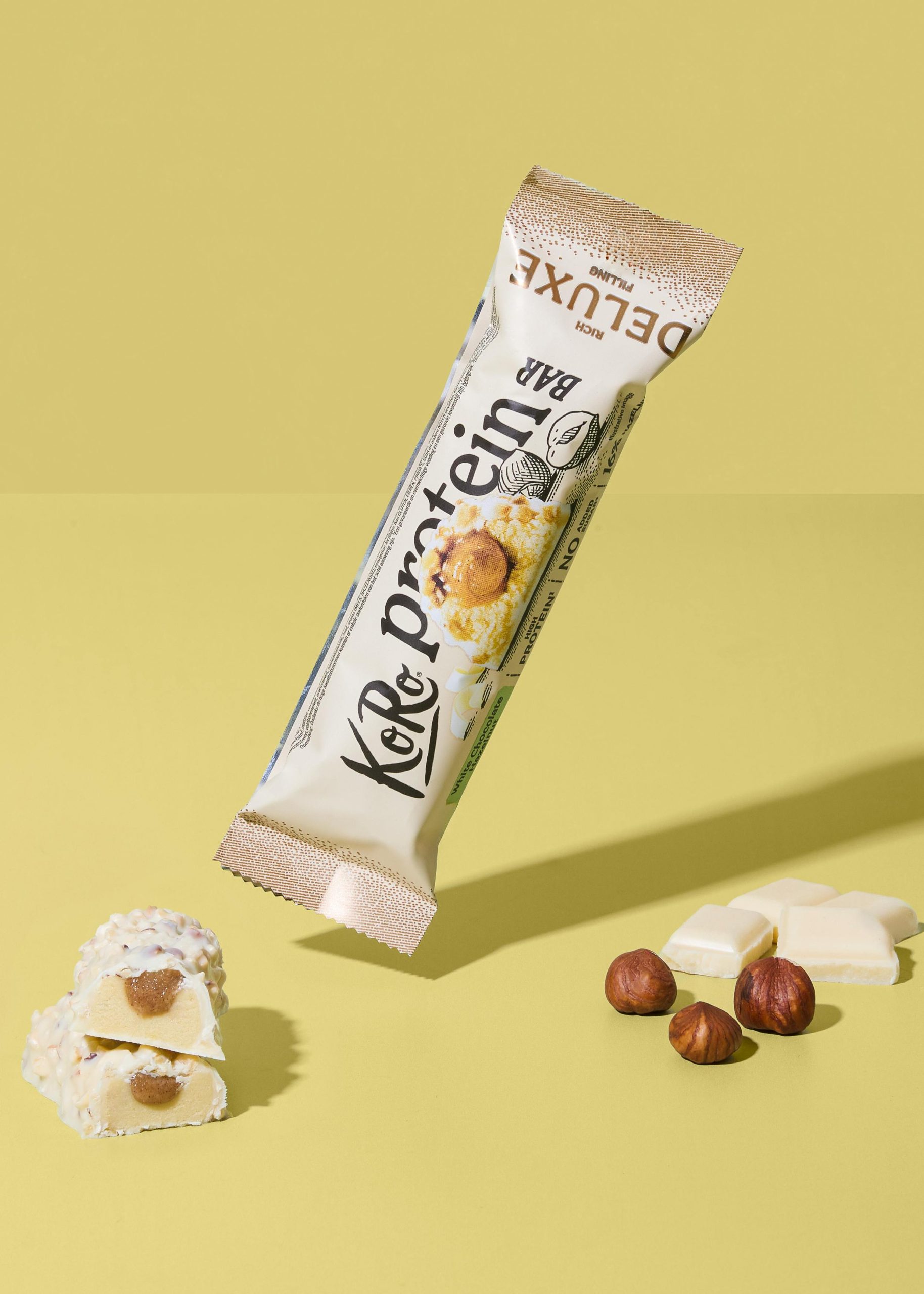 Koro Protein Bar Deluxe White Chocolate Hazelnut 55g