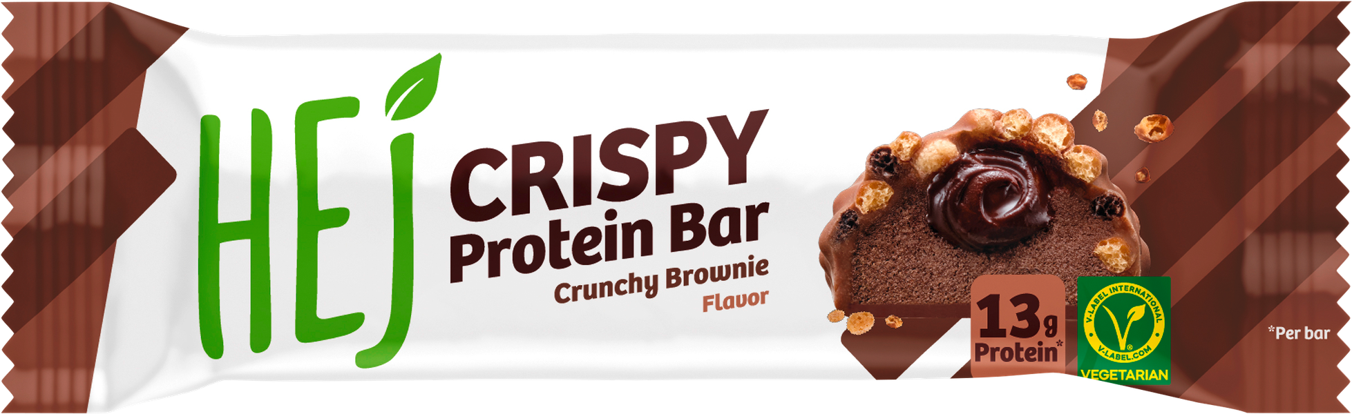 Hej Natural Crispy Protein Bar Crunchy Brownie 45g