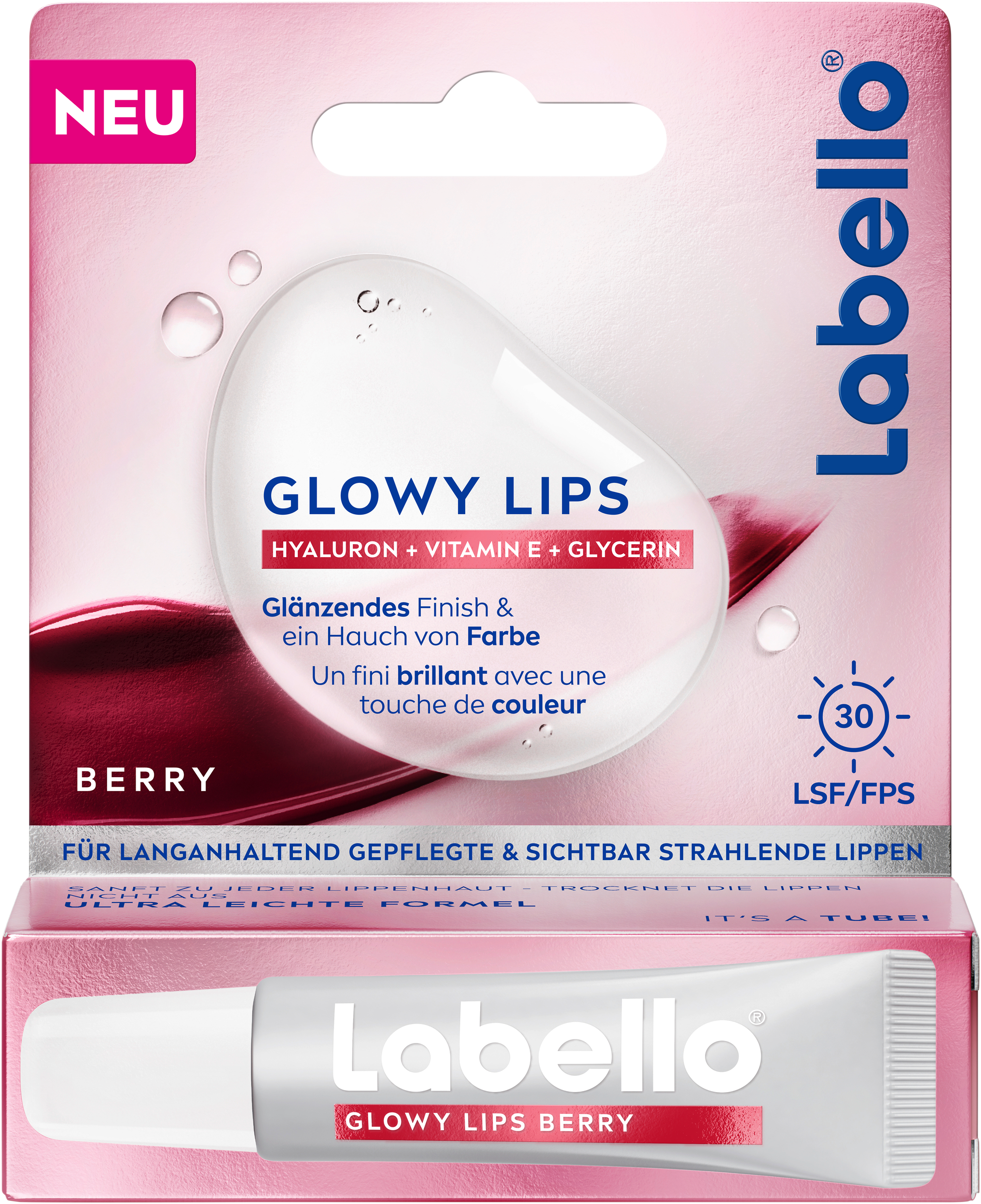 Labello Glowy Lips Berry LSF 30 10ml