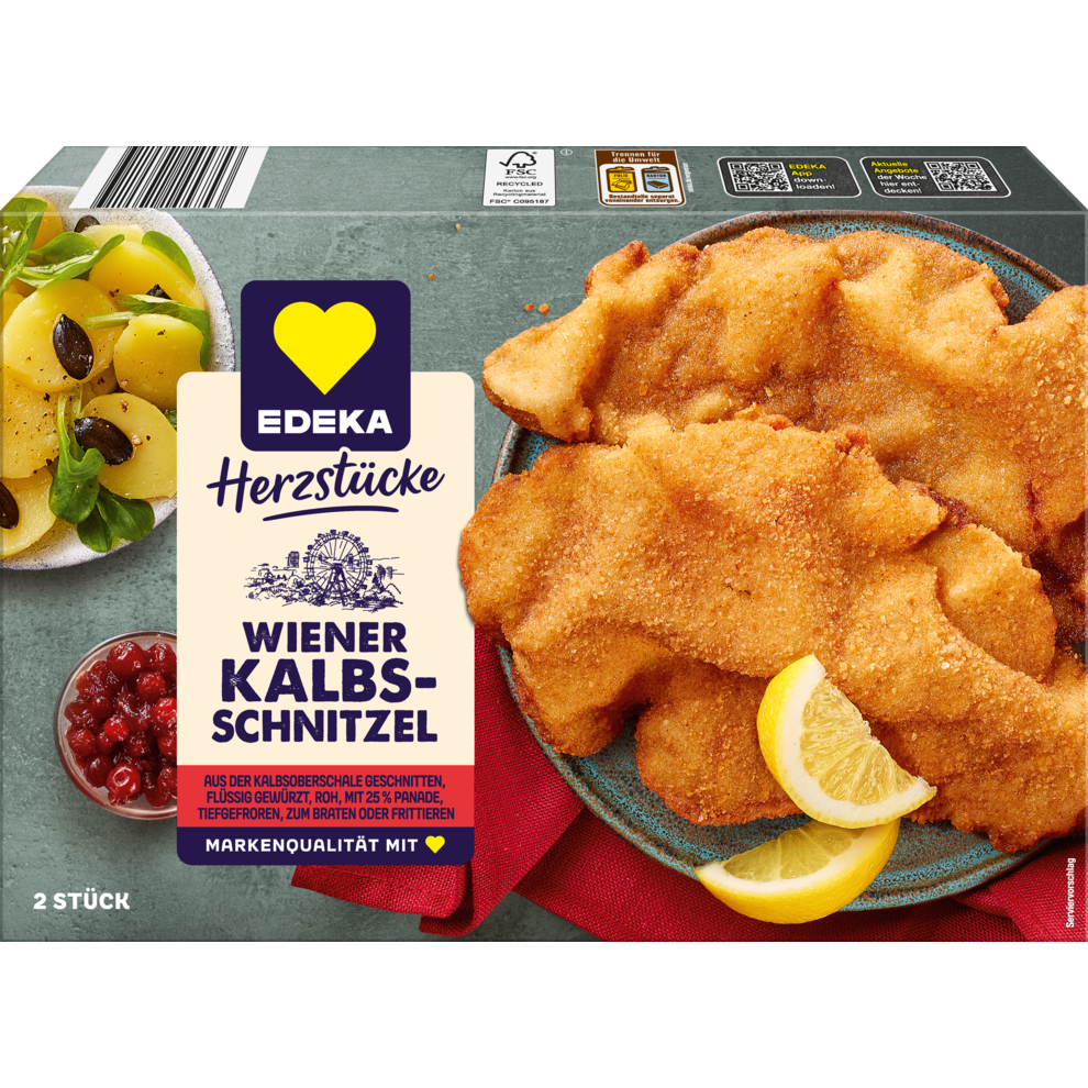EDEKA Herzstücke Wiener Kalbsschnitzel 360g