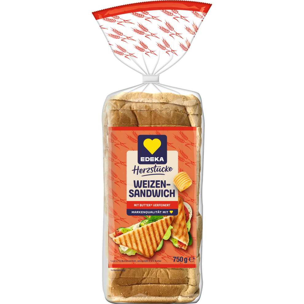 EDEKA Herzstücke Weizensandwich 750g