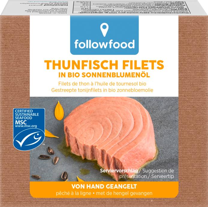 MSC Followfood Thunfisch in Sonnenblumenöl 185g