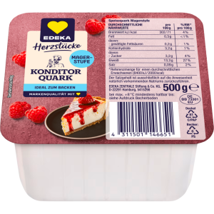 EDEKA Herzstücke Konditorenquark Magerstufe 500g