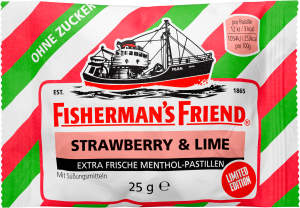 Fishermans Friend Strawberry&Lime ohne Zucker 25g