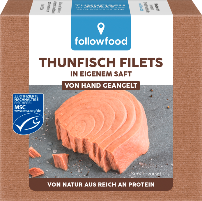 MSC Followfood Thunfisch Filets Natur 185g