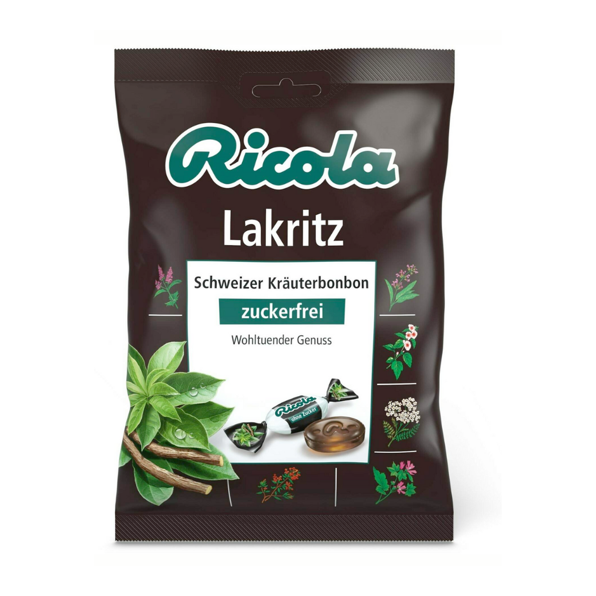 Ricola Lakritz ohne Zucker 75g