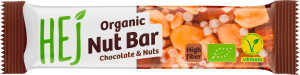 Bio HEJ Natural Organic Nut Bar Chocolate & Nuts 40g