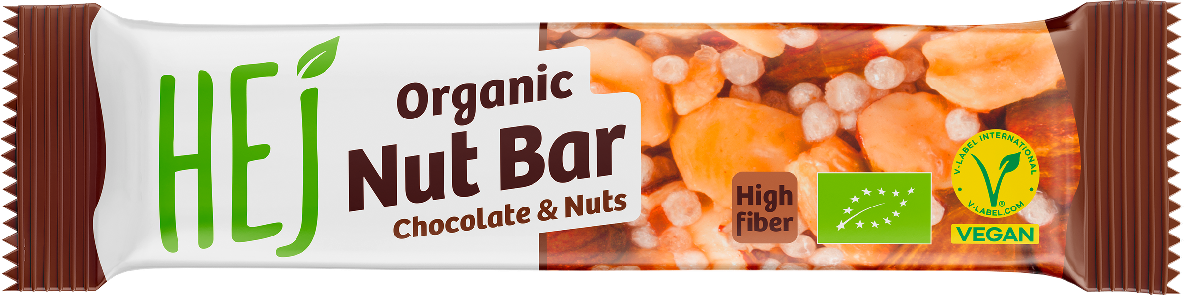 Bio HEJ Natural Organic Nut Bar Chocolate & Nuts 40g