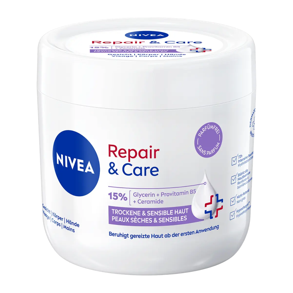Nivea Body Repair & Care Creme parfümfrei 400ml