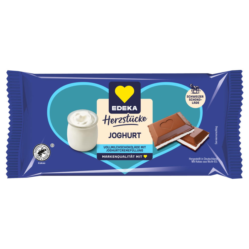 EDEKA Herzstücke с начинкой йогурт цельное молоко 90g