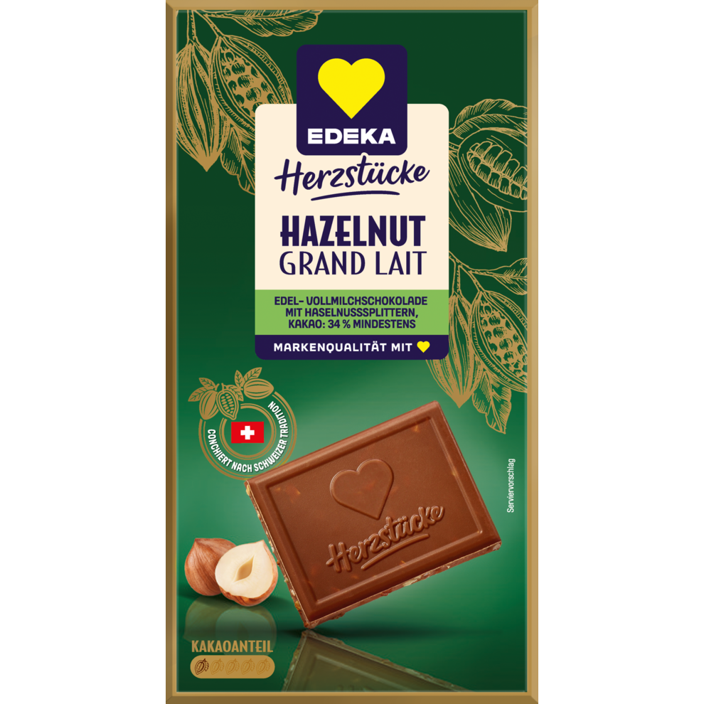 EDEKA Herzstücke цельное молоко фундук 100g