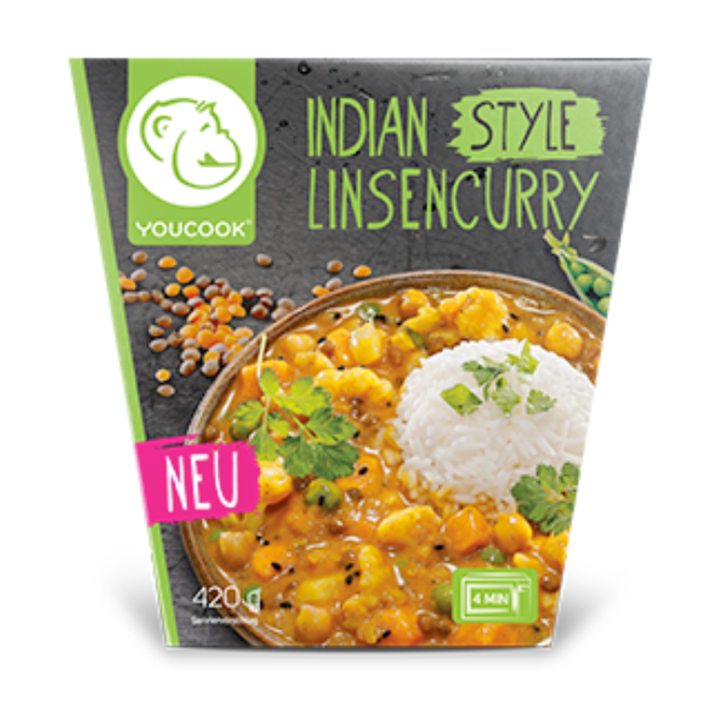 Youcook Indian Style Linsencurry 420g