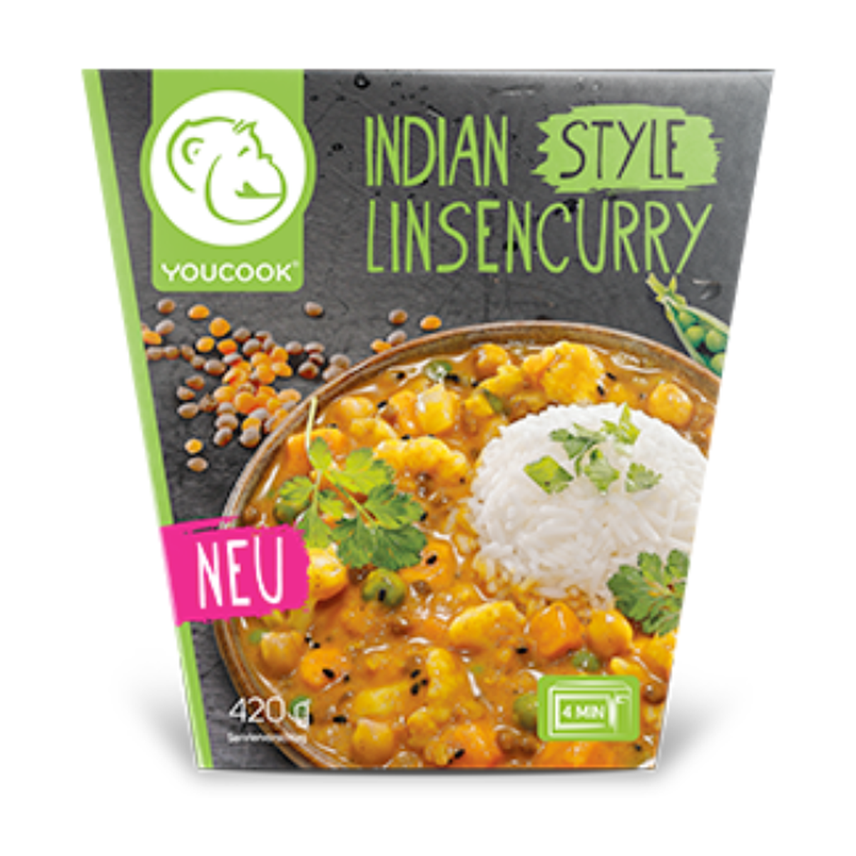 Youcook Indian Style Linsencurry 420g
