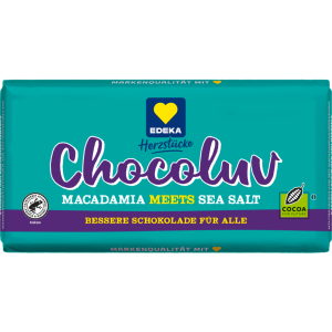 EDEKA Herzstücke Macadamia Meersalz Vollmilch 150g