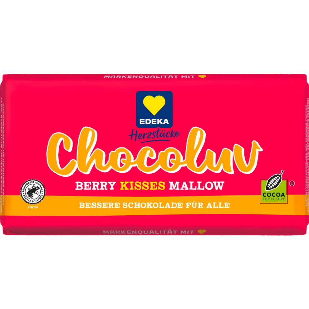 EDEKA Herzstücke Rote Früchte Marshmallow Zartbitter 150g