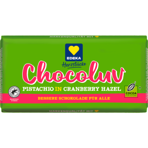 EDEKA Herzstücke Pistazie Cranberry Haselnuss Weiß 150g