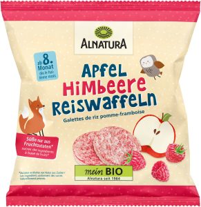 Bio Alnatura Apfel Himbeere Reiswaffeln ab 8.Monat 35g