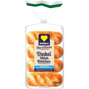 EDEKA Herzstücke Dinkel Milchbrötchen 8ST 280g