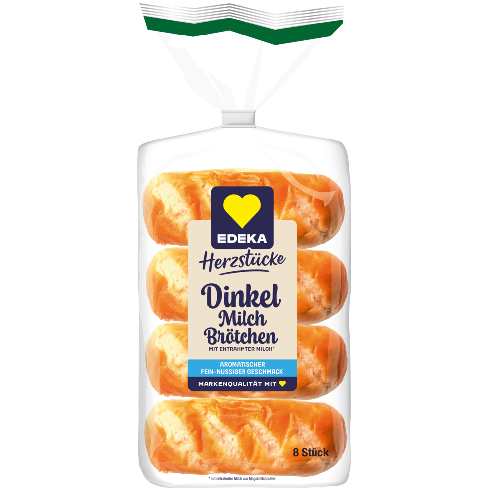 EDEKA Herzstücke Dinkel Milchbrötchen 8ST 280g