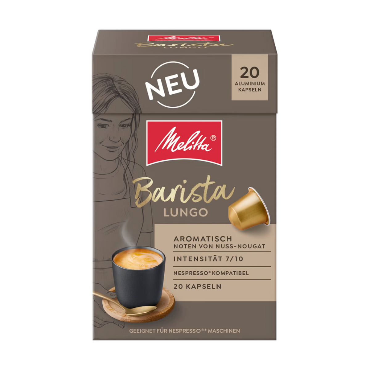Melitta Barista лунго капсулы 20ST 110g